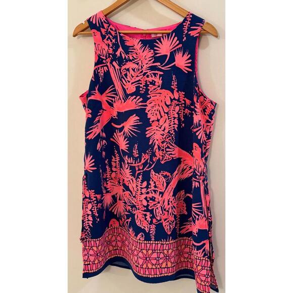 Lilly Pulitzer Sleeveless Floral Print Dress Size 12 - Picture 1 of 6